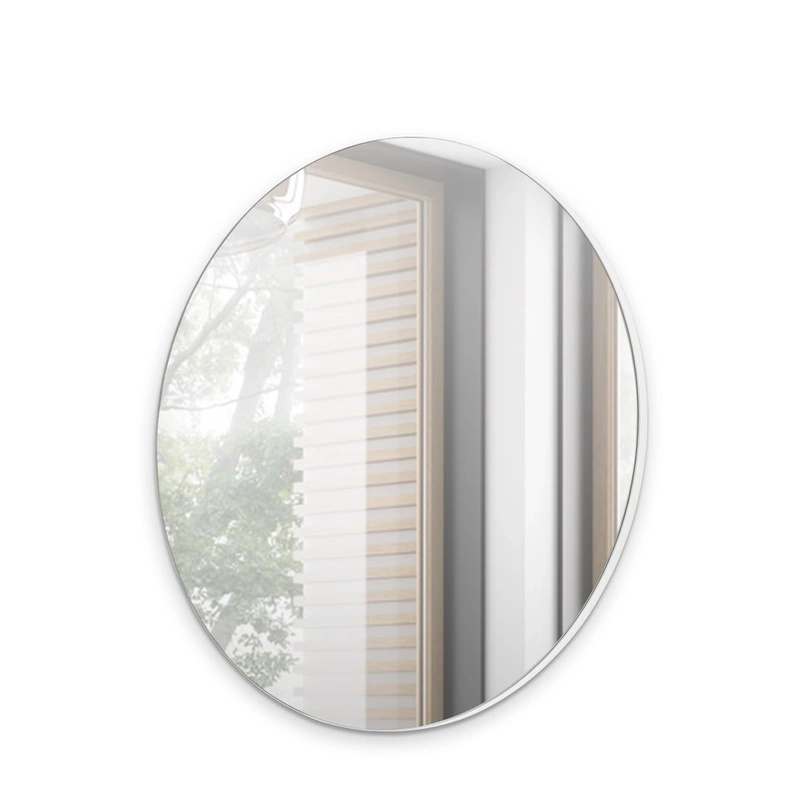 Lustro okrągłe 70x70 NARNI biały połysk