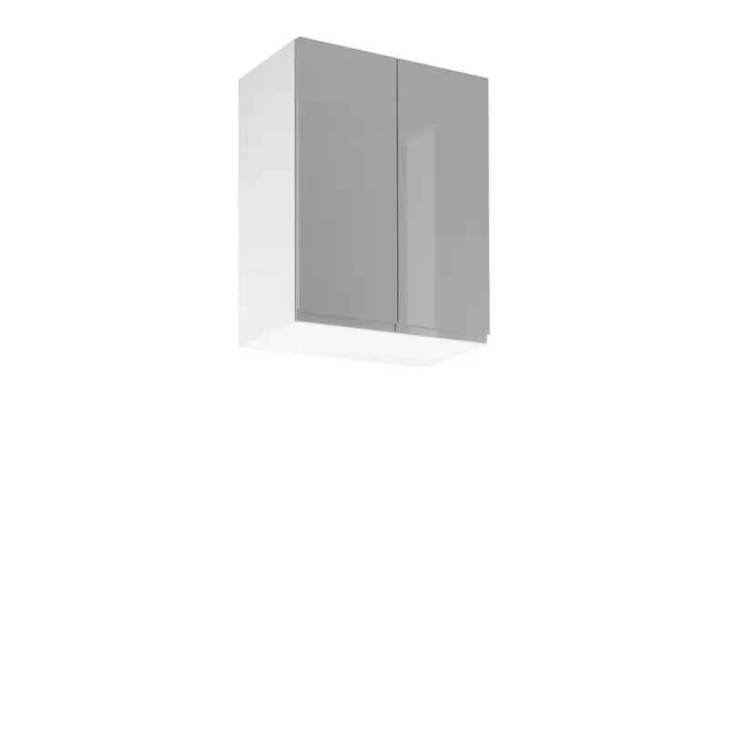 Szafka kuchenna wisząca 60 cm szara połysk ACELSIO