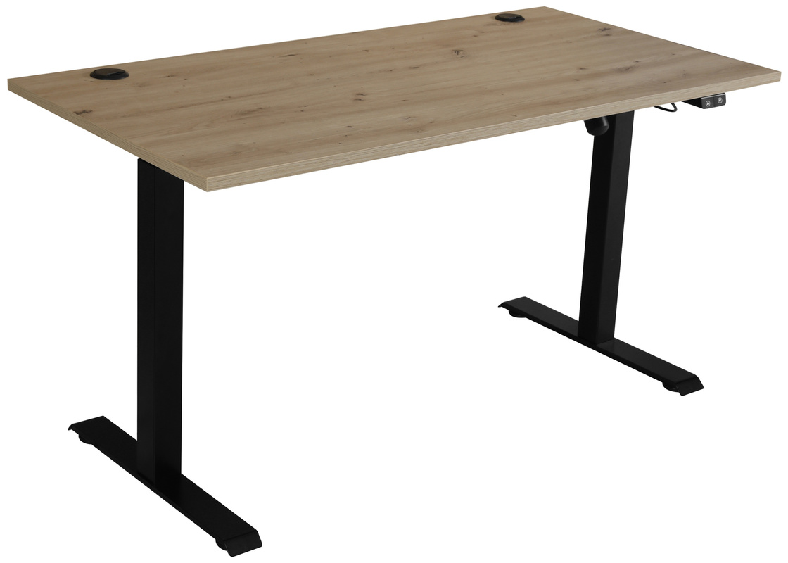 Biurko regulowane elektrycznie MULL 138x67 cm metalowe nogi