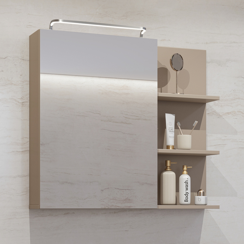 Szafka wisząca do łazienki z lustrem 78 cm IRVINE congo