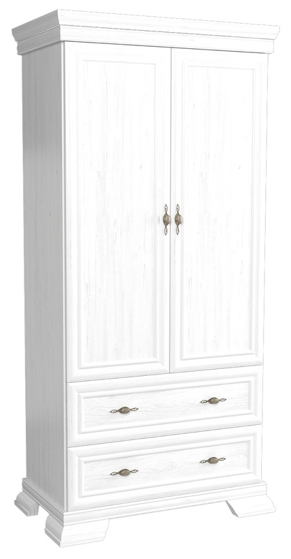 Szafa biała dwudrzwiowa KOLONIA