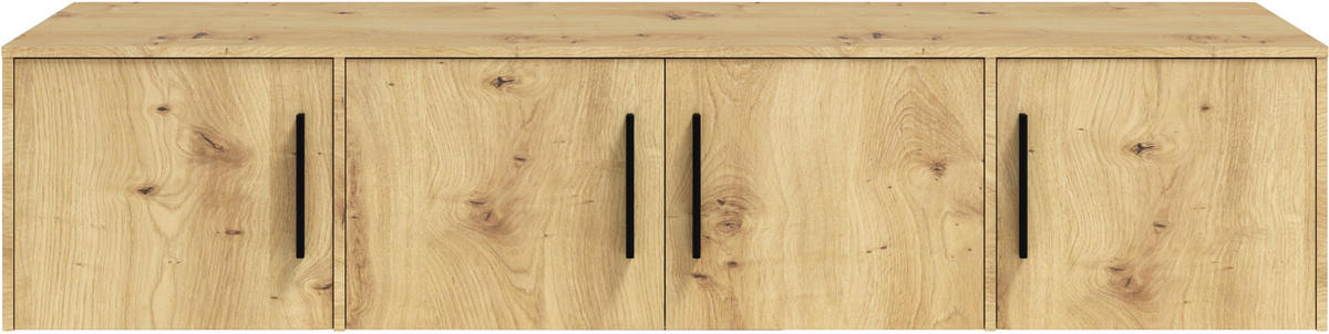 Nadstawka do szafy czterodrzwiowej 197 cm dąb artisan MAXIDO