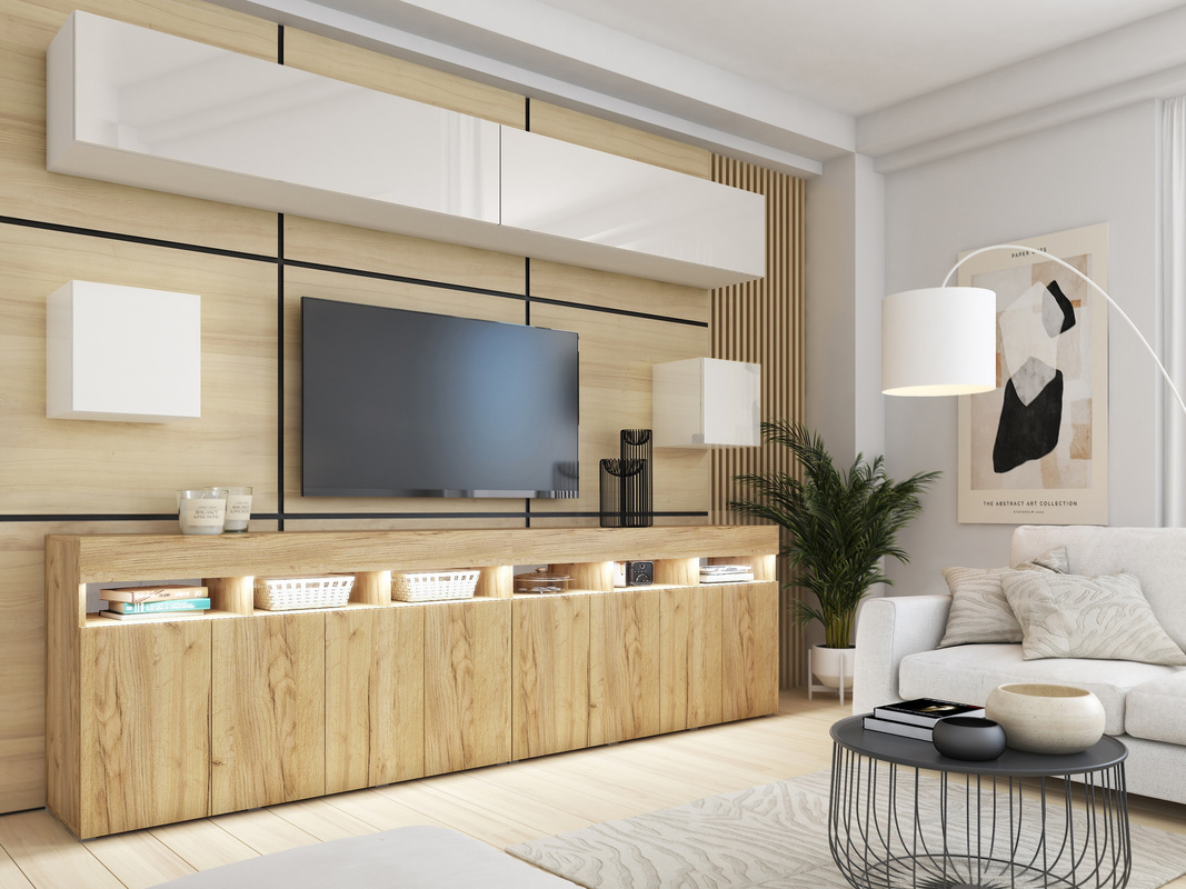 Zestaw mebli do salonu 280 cm PREMIUM