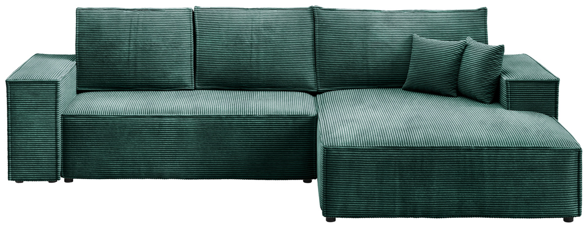 Kanapa narożna z funkcją spania i pojemnikiem PABLO