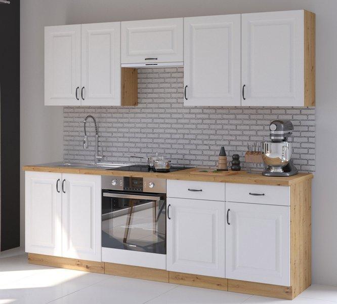Białe szafki kuchenne w stylu prowansalskim STYLE 2