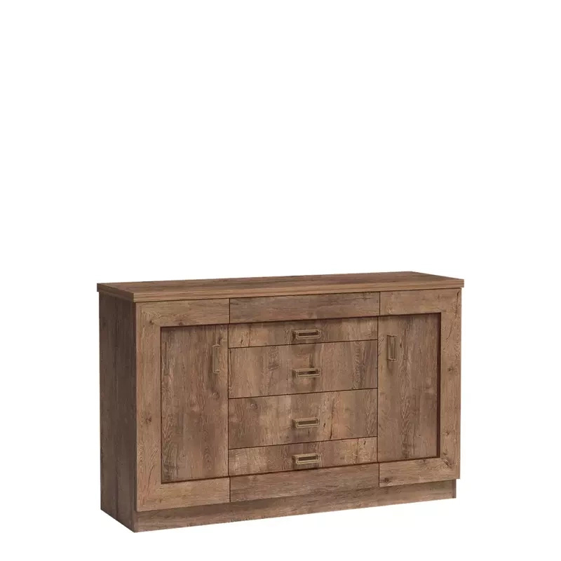 Klasyczna komoda 140 cm z szufladami półki TAVIER