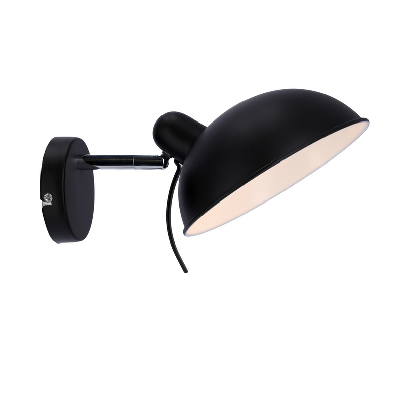 Czarny kinkiet ścienny do salonu DURIO 1xE14 metal