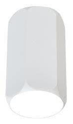 Biała lampa sufitowa tubowa 1-punktowa do salonu TUBA aluminium