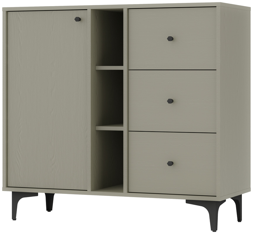 Mała nowoczesna komoda z szufladami do salonu 100 cm TOKEN