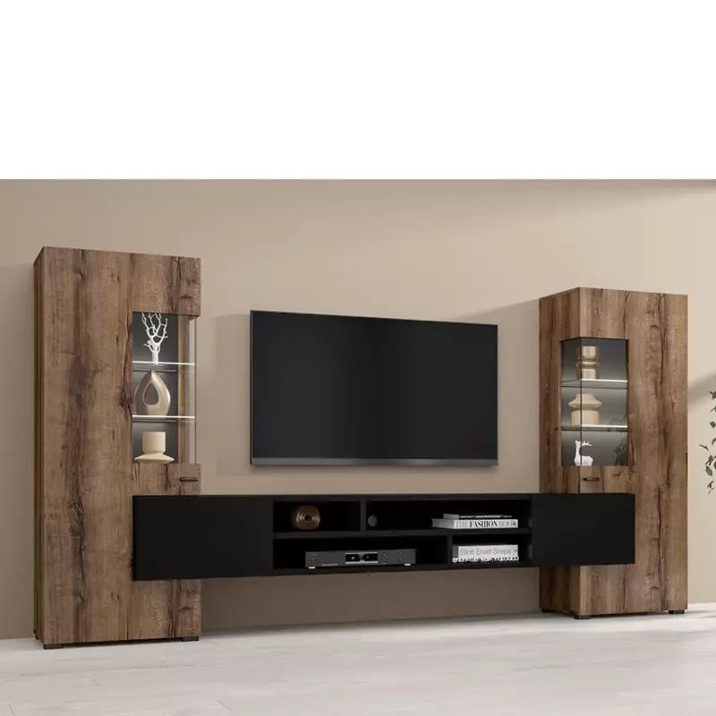 Nowoczesna meblościanka z witrynami CAMBODE