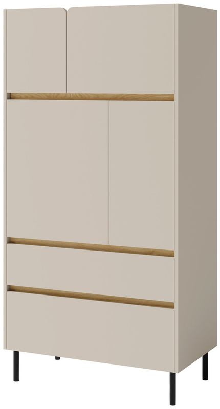 Młodzieżowy regał na książki z szufladami 80 cm LISSARO