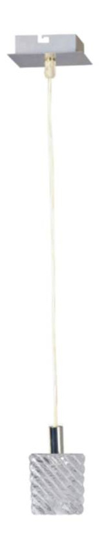 Chromowana lampa wisząca regulowana do salonu Tosca 1 punkt światła