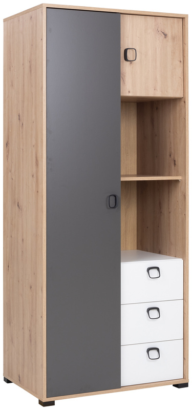 Szafa do pokoju młodzieżowego 80 cm z szufladami CAMERUN