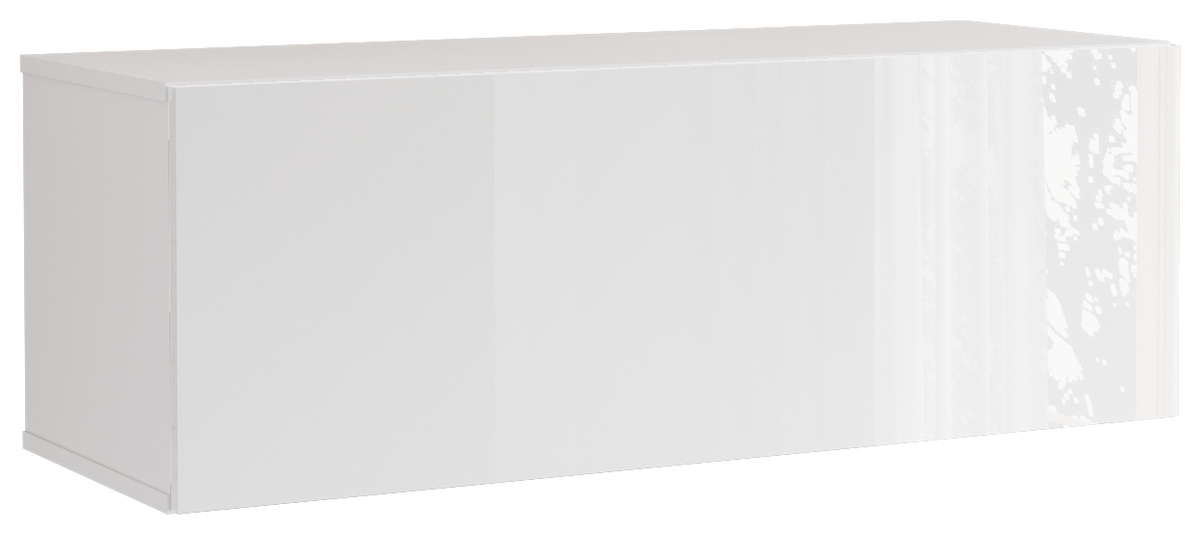 Półka wisząca barek biały połysk 105 cm PREMIUM