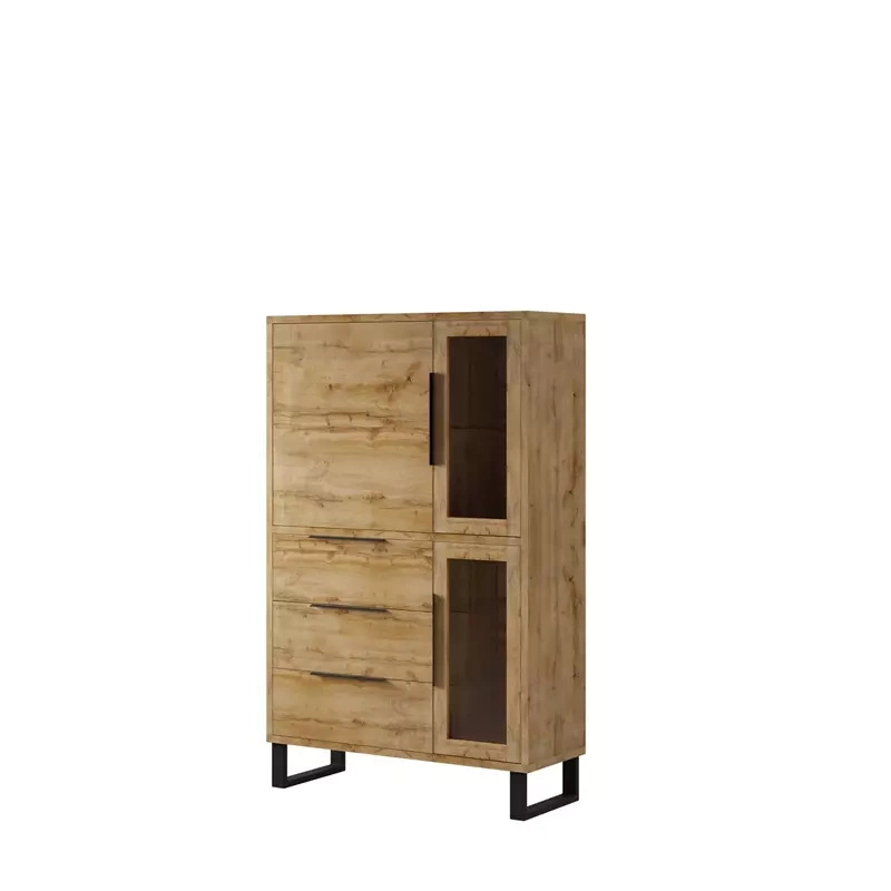 Szeroka witryna LOFT SALLE dąb wotan