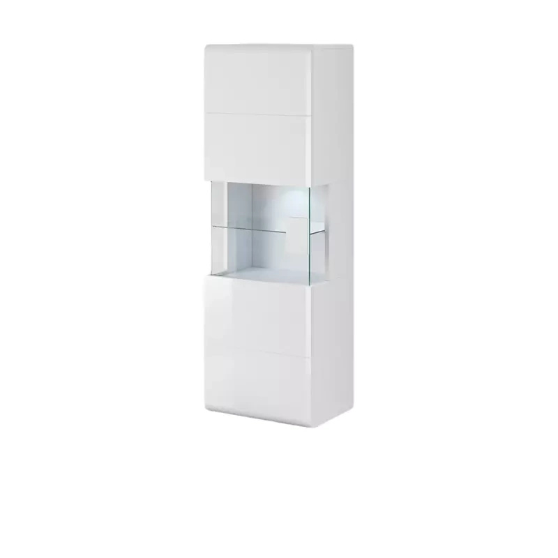 Witryna wisząca 53 cm TENDER biały połysk