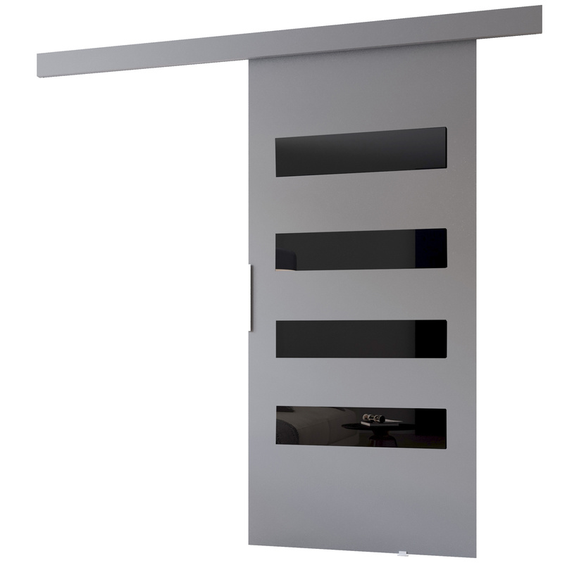 Drzwi szare przesuwne 90 FELIX