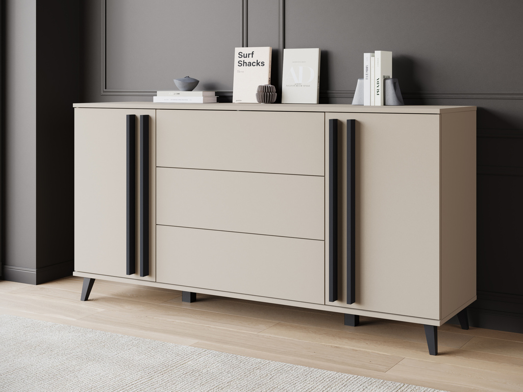 Pojemna komoda do salonu 150 cm congo HOMELY