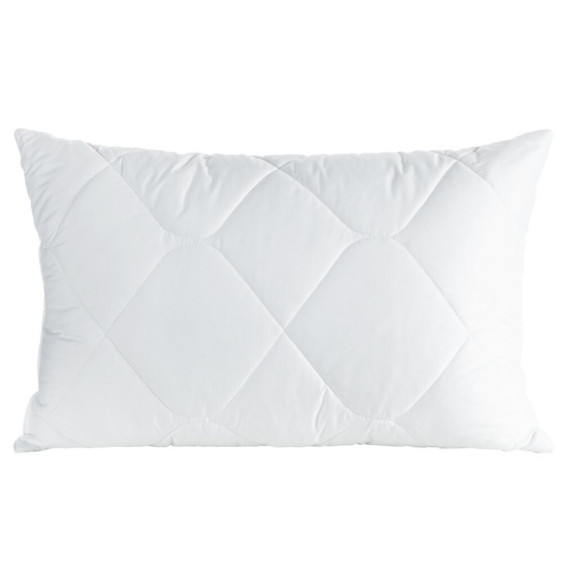 Poduszka 50x70 cm SILVIARE biała miękka w dotyku do sypialni