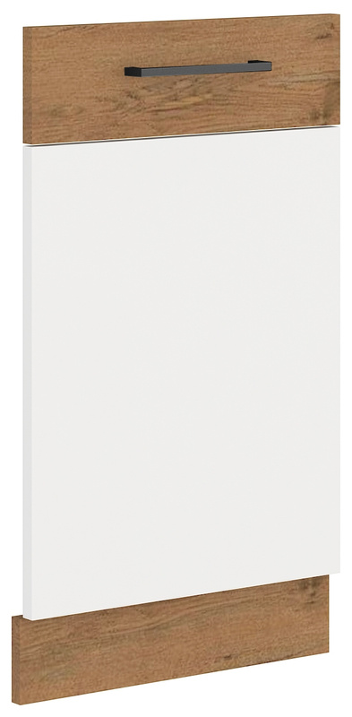 Front do zmywarki z zakrytym panelem sterującym 45 cm Biały połysk VIKI