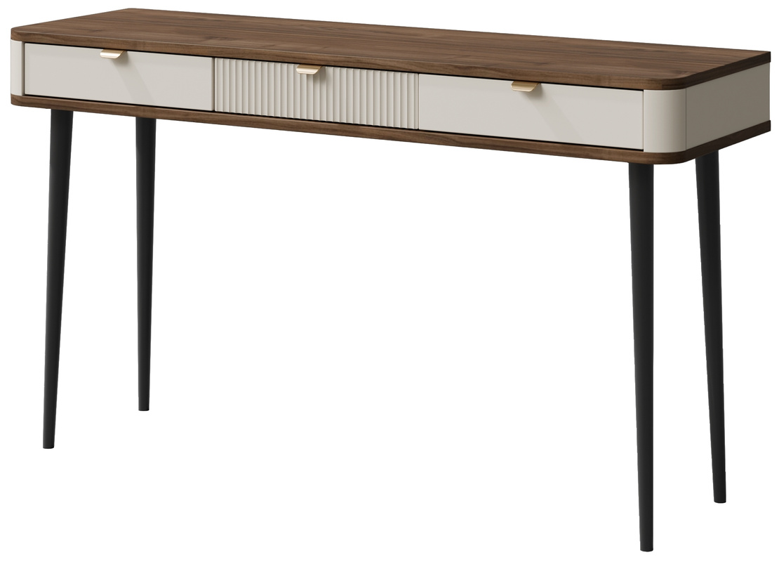 Toaletka z szufladami do salonu MIREL frezowany front