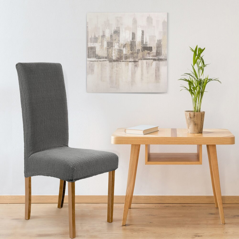 Wodoodporny pokrowiec na krzesło 35x30x55 cm stalowy LUNEO stretch