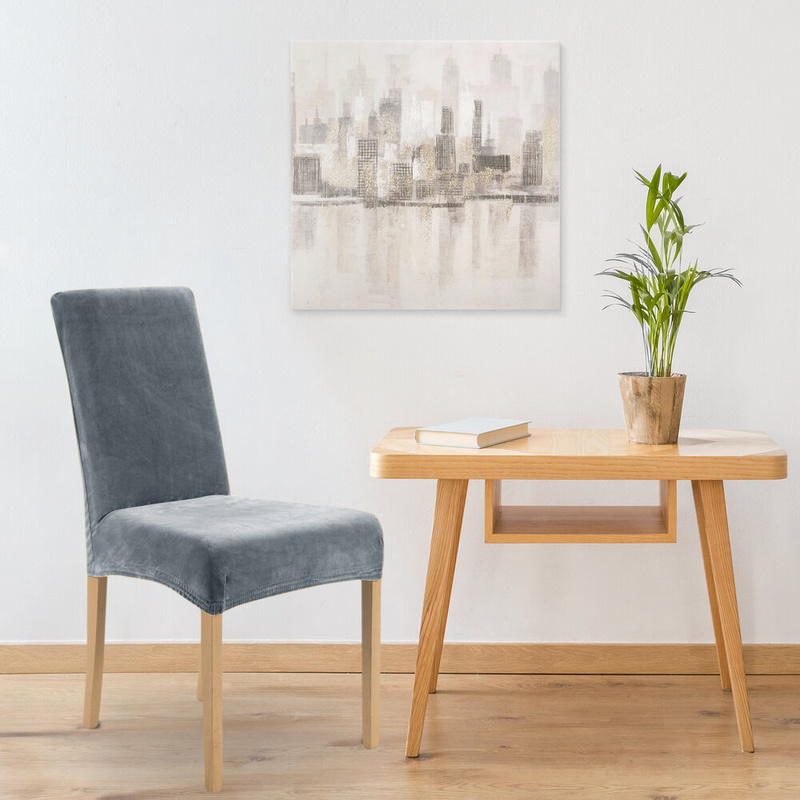 Pokrowiec na krzesło 35x30x55 cm stalowy wodoodporny LUNEO stretchy