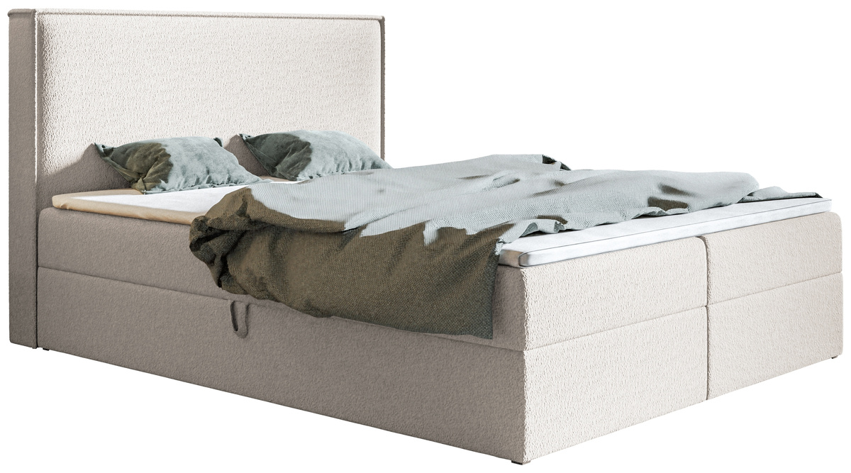 Łóżko kontynentalne 120x200 cm z pojemnikiem na pościel BETKA