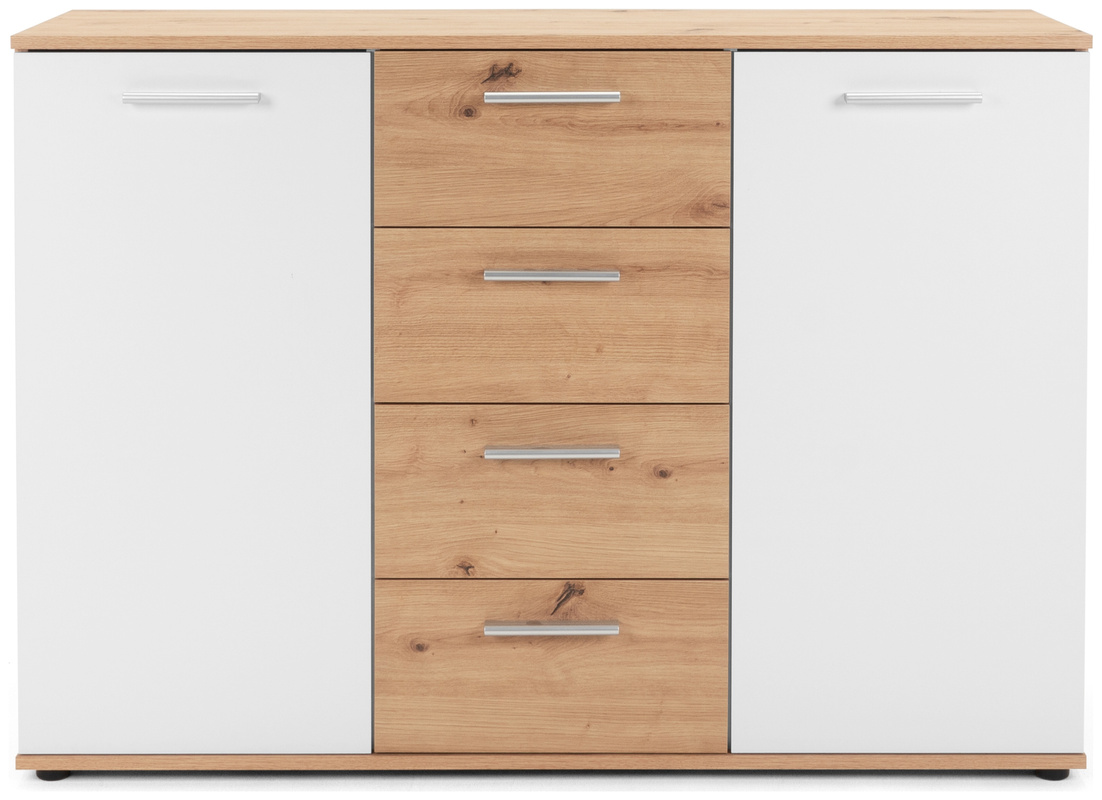 Nowoczesna komoda z szufladami 120 cm JOVITA dąb artisan