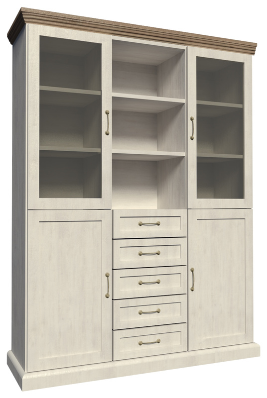 Witryna do salonu w stylu prowansalskim ROZANO