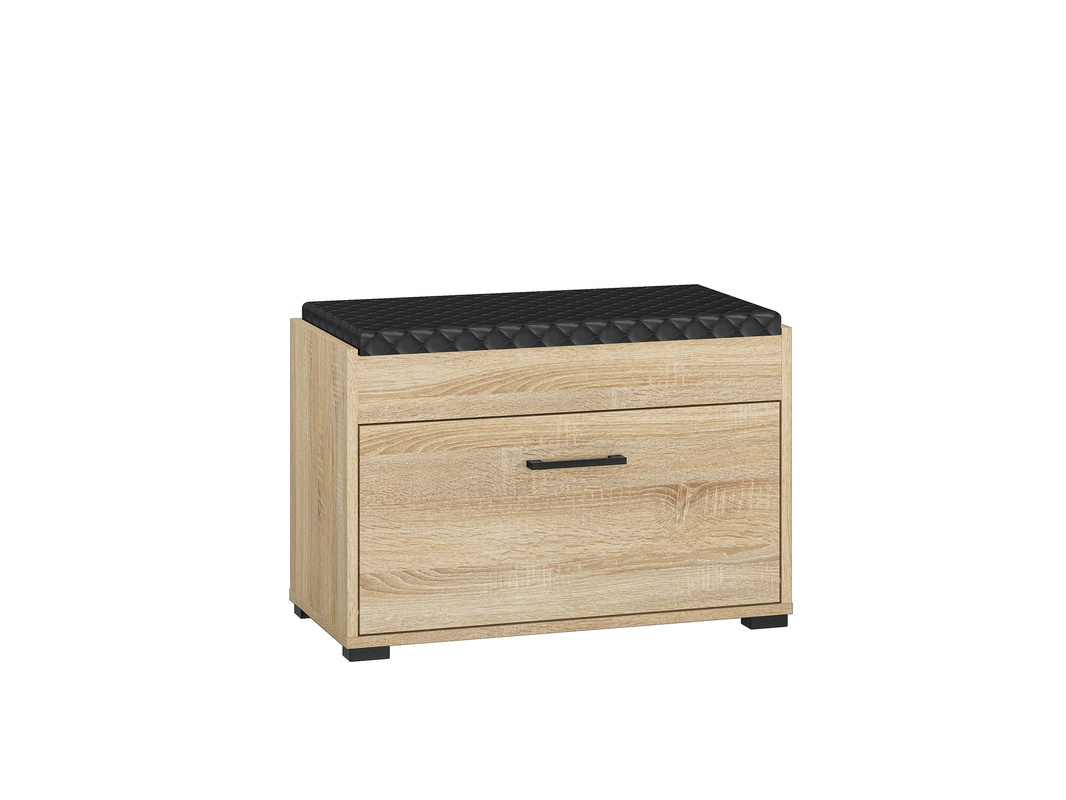 Mała szafka na buty z tapicerowanym siedziskiem 70 cm CARO