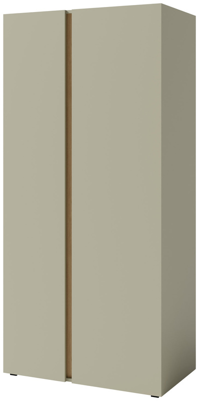 Młodzieżowa szafa uchylna 90 cm z półkami i drążkiem LISSARO