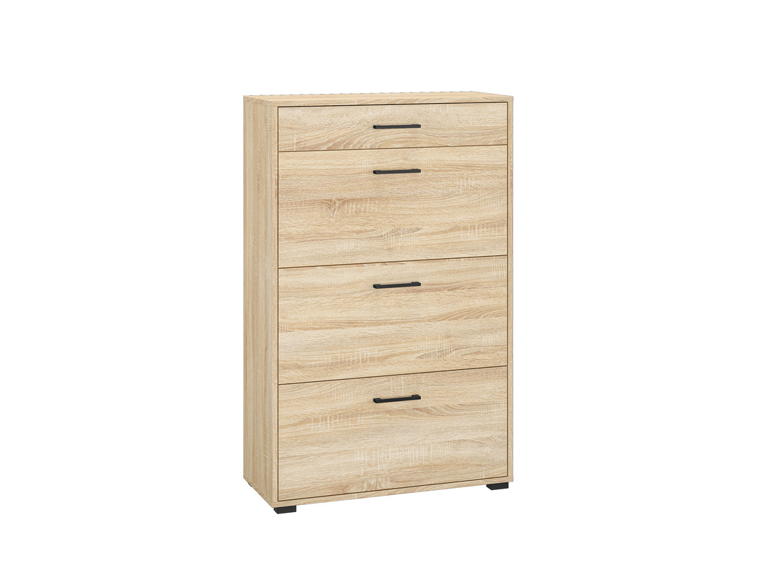 Wysoka szafka na buty 80 cm CARO dąb sonoma