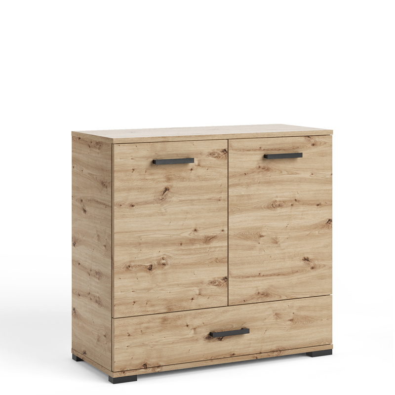 Komoda 90 cm do salonu z szufladą FIORA dąb artisan
