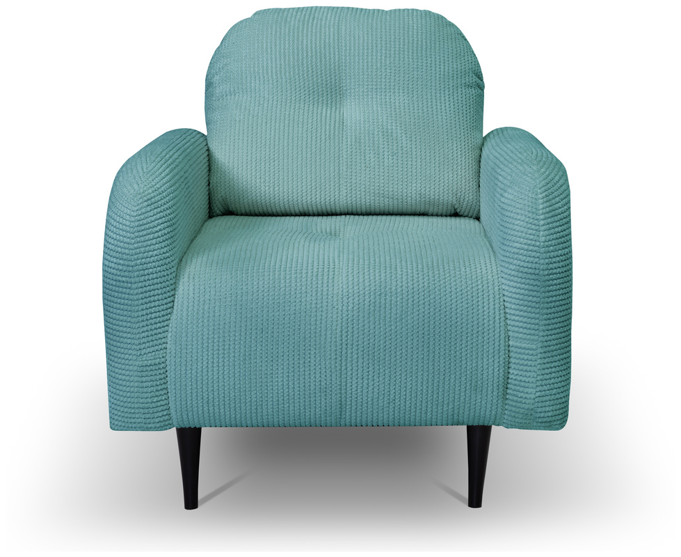 Wygodny sztruksowy fotel do salonu OBLAK