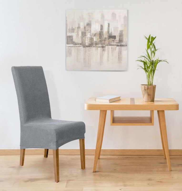 Wodoodporny pokrowiec na krzesło 35x30x55 cm LUNEO stalowy elastyczny