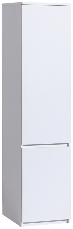 Biała jednodrzwiowa szafa do pokoju młodzieżowego ANETT