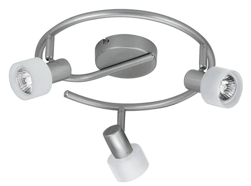 Biało-srebrna lampa sufitowa spirala 3-punktowa do salonu SMART