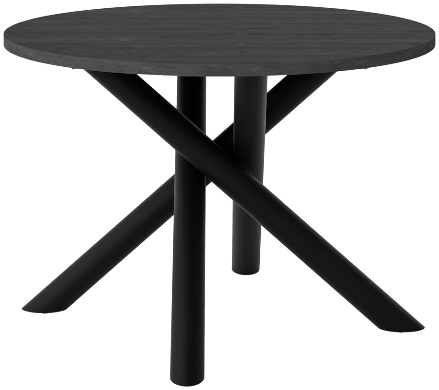 Okrągły stół do jadalni loftowy 110 cm OPALIO jesion portland