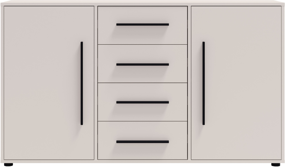 Komoda do sypialni 150 cm z szufladami kaszmir MAXIDO