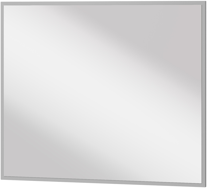 Szare lustro ścienne do przedpokoju 92 cm x 77 cm SIMPLY