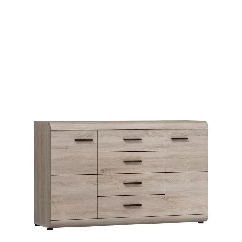 Duża komoda z szufladami 140 cm dąb sonoma LIBRA
