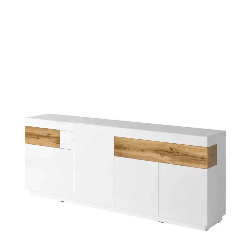 Duża komoda KOBE biały połysk