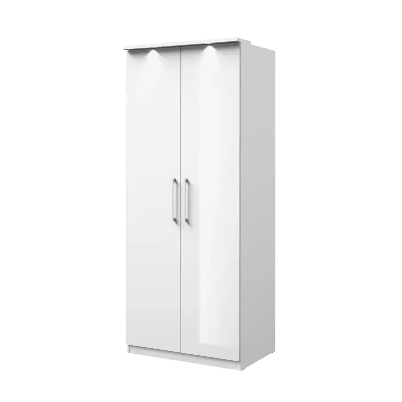 Szafa dwudrzwiowa SIERRA biały połysk