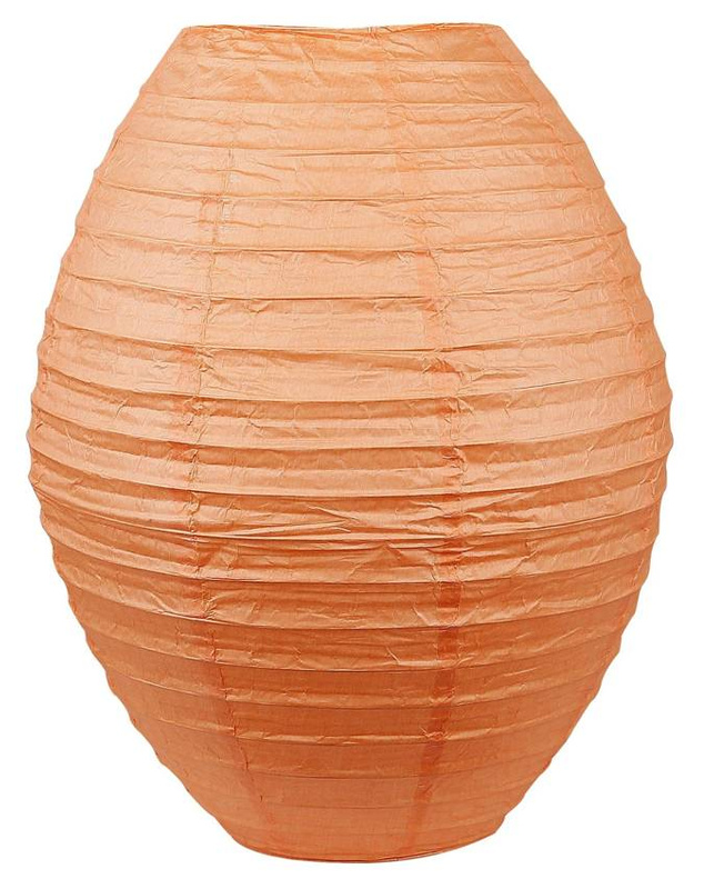 Pomarańczowa lampa sufitowa papierowa do salonu nowoczesna 1 punkt światła