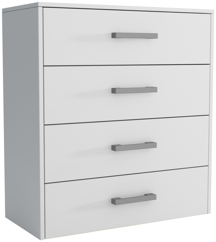 Biała mała komoda nowoczesna z szufladami 75 cm SAVONA