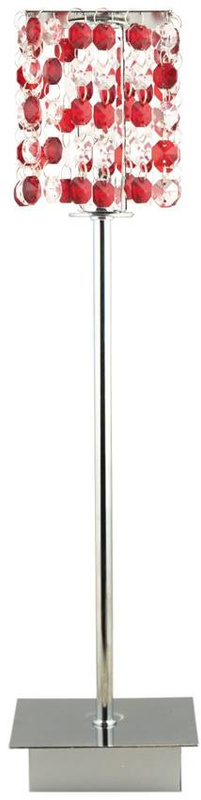 Czerwona lampa stołowa gabinetowa do biura Classic regulowana 40 cm