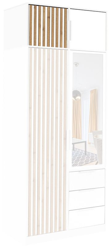 Nadstawka do szafy 100 cm BILL biała