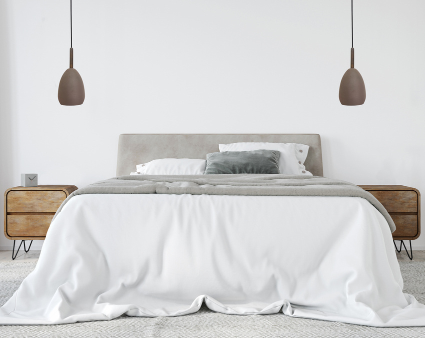 Brązowa lampa wisząca do salonu FLEN metal i drewno 1 punkt światła