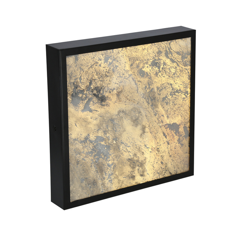 Czarna lampa sufitowa LED 28W 4000K do salonu LUXAN fornir